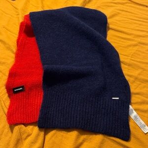 Diesel Red and Deep Blue Scarf 🧣
